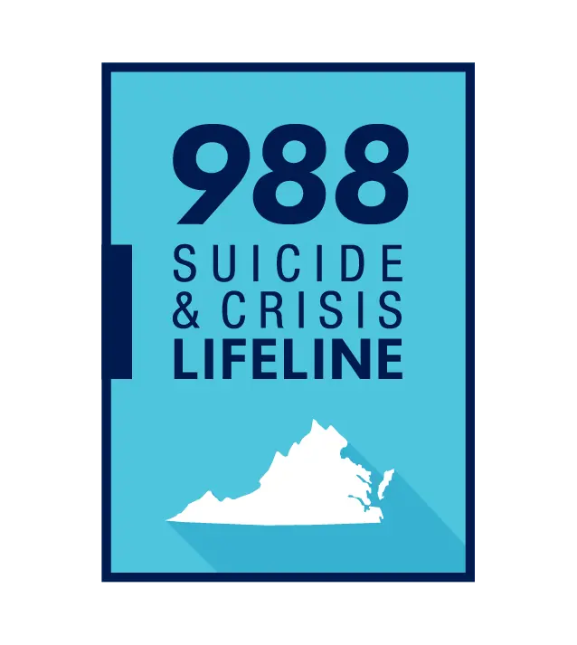 Virginia 988 አርማ